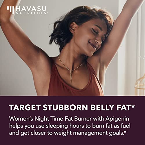 Night Time Fat Burner for Women | Weight Loss and Sleep Support Blend With Apigenin HAVASU NUTRITION