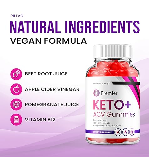 Rillvo (3 Pack) Premier Keto ACV Gummies - Official - Keto Premiere ACV Advanced Formula Rillvo