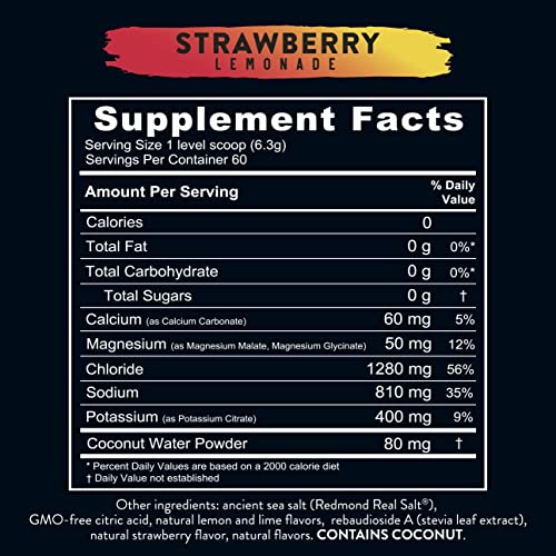 REDMOND Re-Lyte Hydration Electrolyte Mix (Strawberry Lemonade) REDMOND