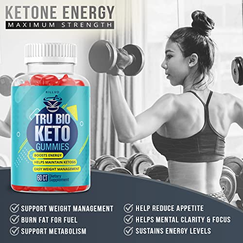 Rillvo (3 Pack) TruBio Keto ACV Gummies - Advanced Formula Tru Bio Keto Gummies Rillvo