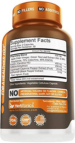Thermogenic Fat Burner | Weight Loss Pills for Women and Men | Fat Burners Supplement Herbtonics