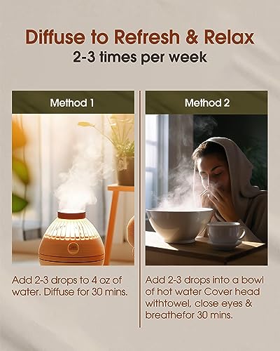 NATURE HUE Lemongrass Essential Oil - 10 mL (1/3 oz) - Pure, Natural, Therapeutic Grade NATURE HUE