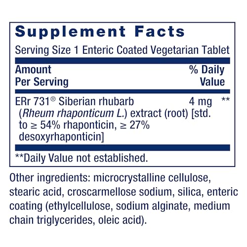 Life Extension Menopause 731 – Siberian Rhubarb – Menopause Supplement for Women