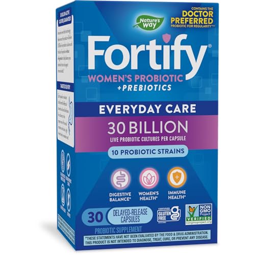 Nature's Way Fortify Probiotics for Women + Prebiotic, Digestive*, Immune*, and Vaginal Nature's Way
