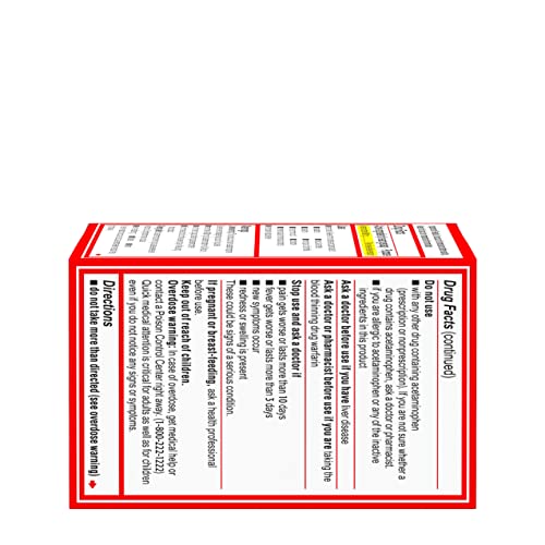 Tylenol Extra Strength Acetaminophen Rapid Release Gels for Pain & Fever, 50 Count Tylenol