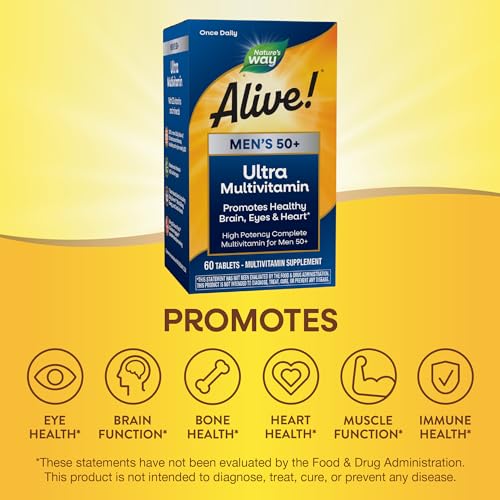 Nature's Way Alive! Men’s 50+ Daily Ultra Potency Complete Multivitamin Nature's Way