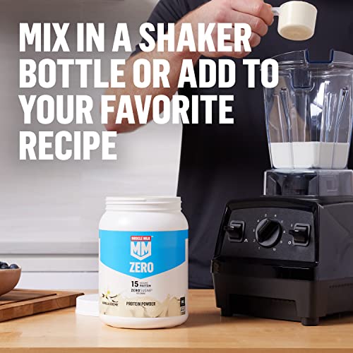 Muscle Milk ZERO, 100 Calorie Protein Powder, Vanilla, 15g Protein, 1.65 Pound, 25 Servings Muscle Milk