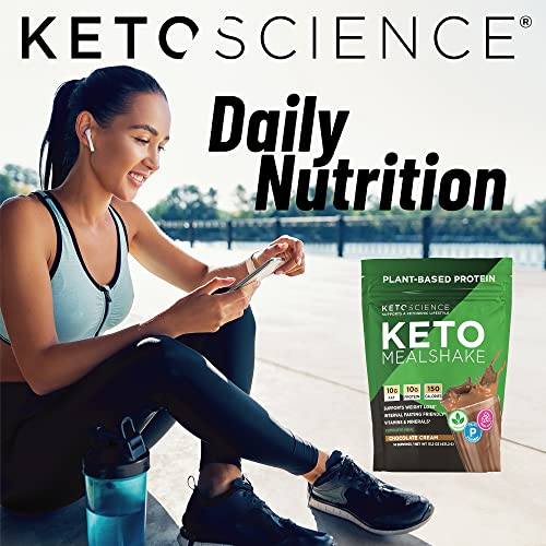Keto Science Plant Based Protein, Keto Meal Shake, Supports Weight Management Keto Science