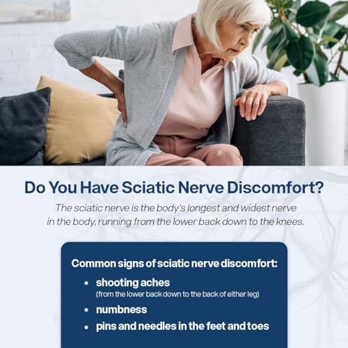 SciatiEase Sciatic Nerve Health Support - Sciatic Nerve Supplement with Pea, Vitamin B SciatiEase