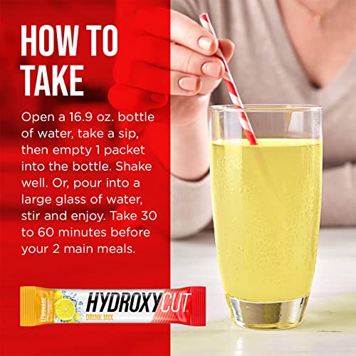Hydroxycut Drink Mix Weight Loss Supplements, Lemonade, 21 Count (Pack of 1) Hydroxycut