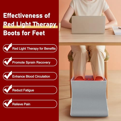 Red Light Therapy for Foot - Red Light Therapy Wrap, Near Infrared Red Light Therapy Device icerattletra
