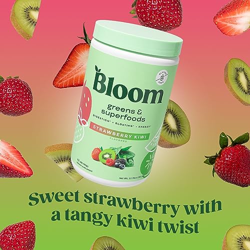 Bloom Nutrition Greens and Superfoods Powder for Digestive Health, Greens Powder Bloom Nutrition