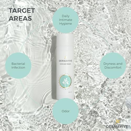 Dermavive Intimate Wash, Gentle Feminine Cleanser for Women, Soap-Free Feminine Hygiene Wash Dermavive