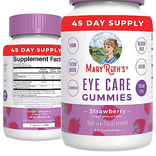 MaryRuth's Eye Care Gummies | Zeaxanthin and Lutein | 45 Day Supply MaryRuth Organics