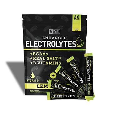 Enhanced Electrolyte Powder Stick Packs (Lemon Lime - 20 Packets) Sugar Free