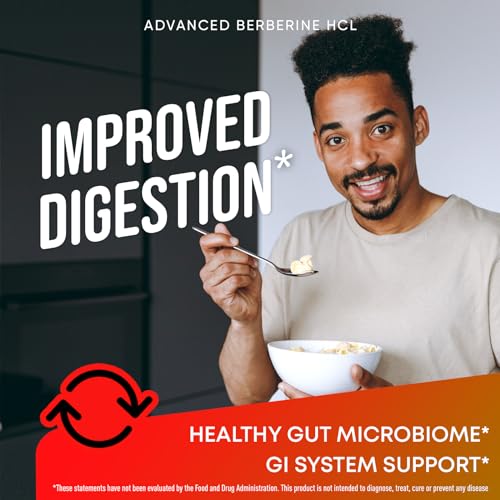 Berberine Supplement - Berberine 1500MG for Diet, GI Health & Water Loss - Pure Berberine JOYLI Nutrition