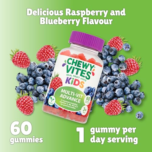 Chewy Vites Kids Multivitamin Advance 60 Gummy Vitamins | 11 Essential Nutrients CHEWY VITES