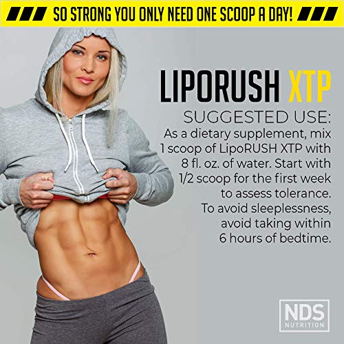 LIPORUSH NDS Nutrition XTP Thermogenic Fat Burner with L-Carnitine - Energy, Focus LIPORUSH