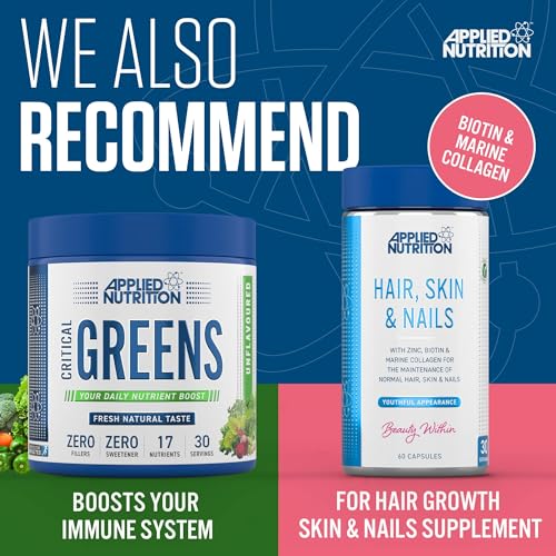 Applied Nutrition Collagen Peptides Powder - Hydrolysed Bovine Collagen Protein, Halal, Healthy Skin, Hair, Nails (Unflavoured) (300g - 15 Servings) Applied Nutrition