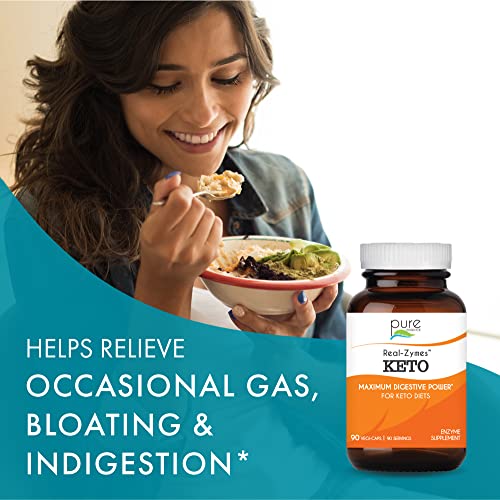 Real-Zymes™ KETO Digestive Enzymes Supplement with Probiotics for Better Digestion PURE ESSENCE LABS