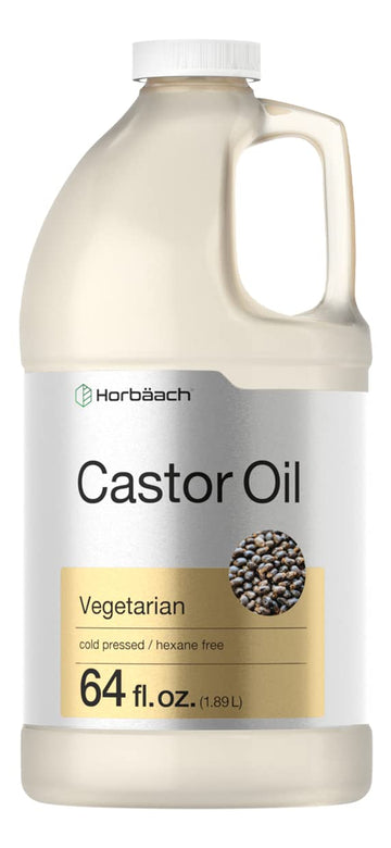 Castor Oil 64oz | for Hair Health, Eyelashes & Eyebrows | Hexane Free & Cold Pressed