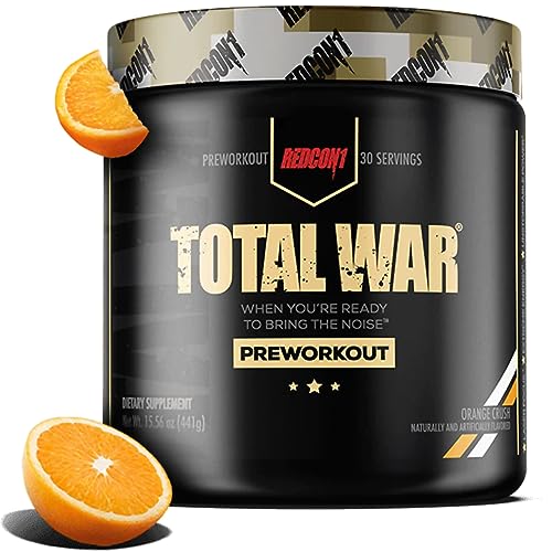 REDCON1 Total War Preworkout - Contains 320mg of Caffeine from Green Tea, Juniper 