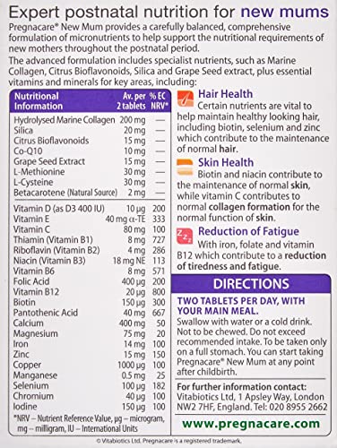 Vitabiotics - Pregnacare - New Mum - 56 Tablets Pregnacare