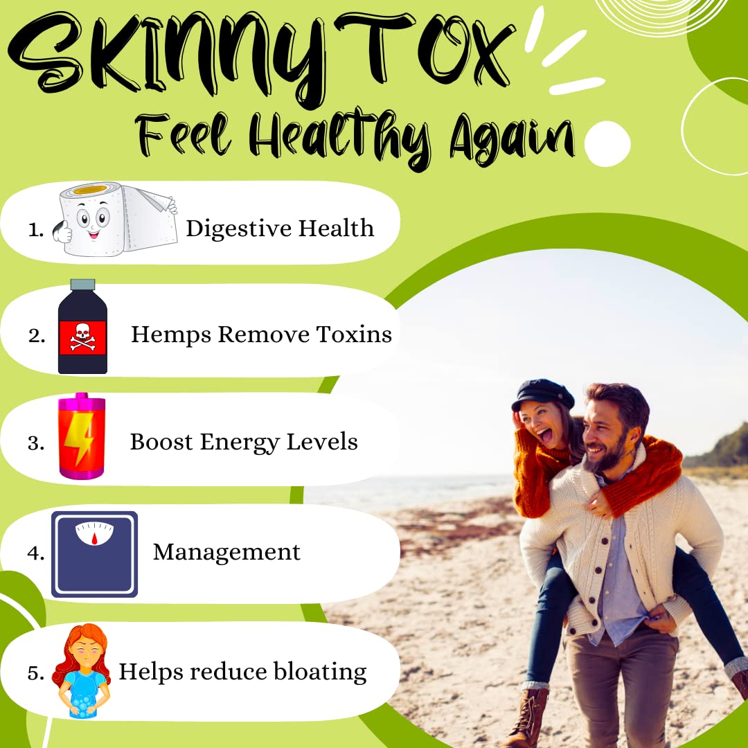 Skinnytox 15 Day Colon Cleanse Detox, Supports Healthy Bowel Movements Flushes Toxins Advanced Bionetix