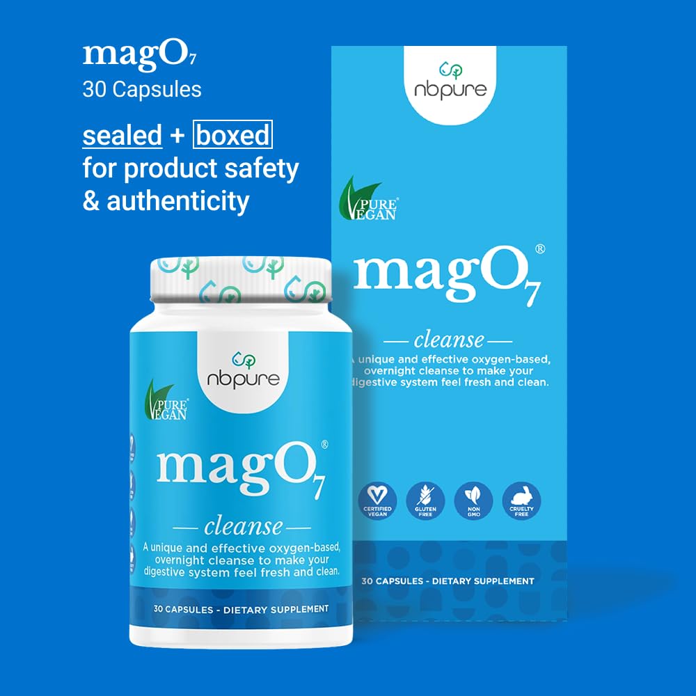 nbpure Mag O7 Oxygen Digestive System and Colon Cleanse and Detox Capsules nbpure