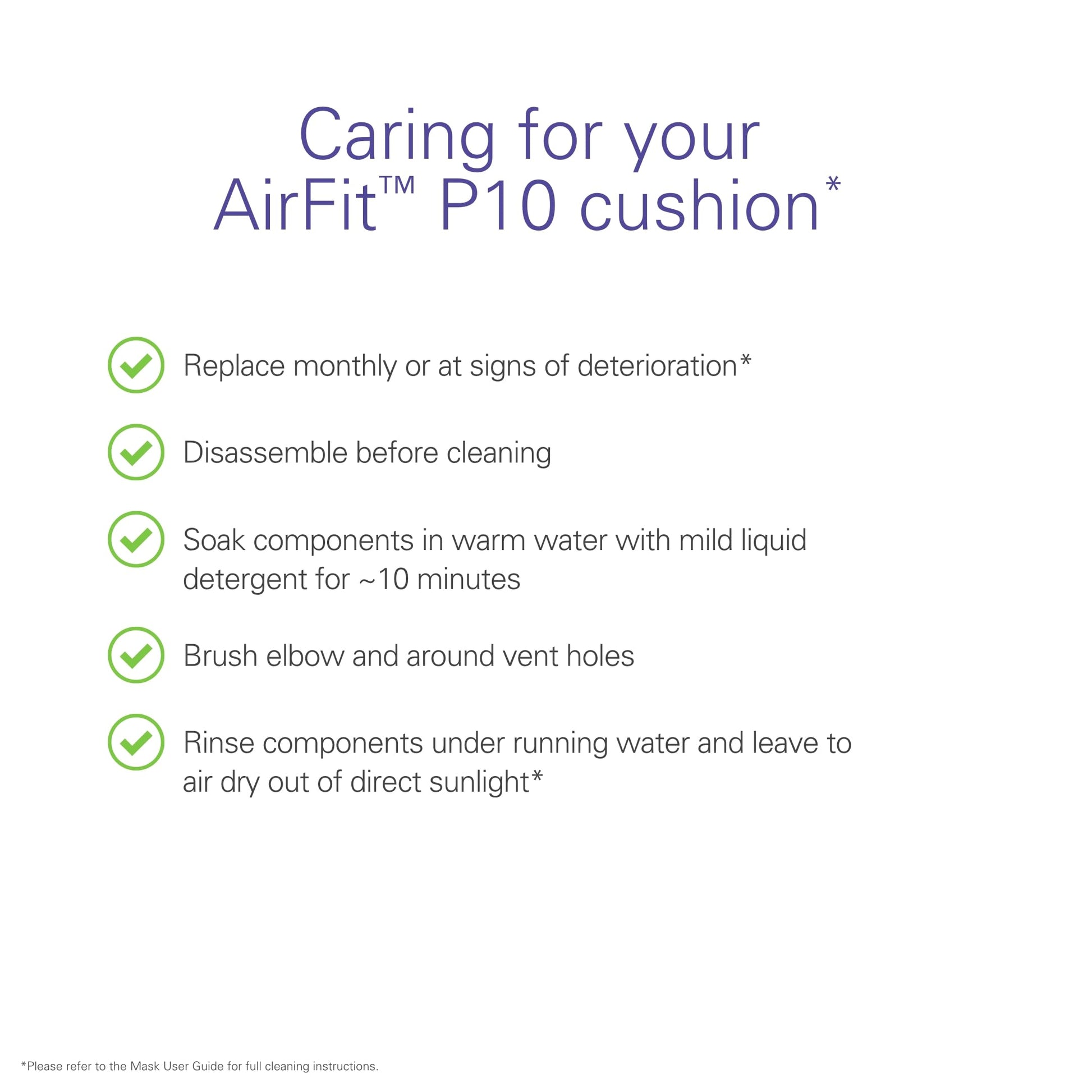 ResMed AirFit P10 Nasal Pillow Replacement Cushion - Medium ResMed