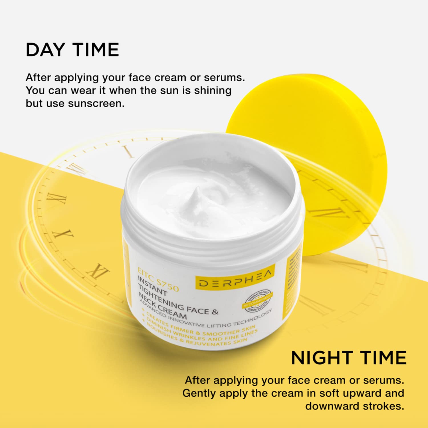 DERPHEA Neck Cream, Face Firming Cream, Face & Neck Cream, Advanced Skin Tightening DERPHEA