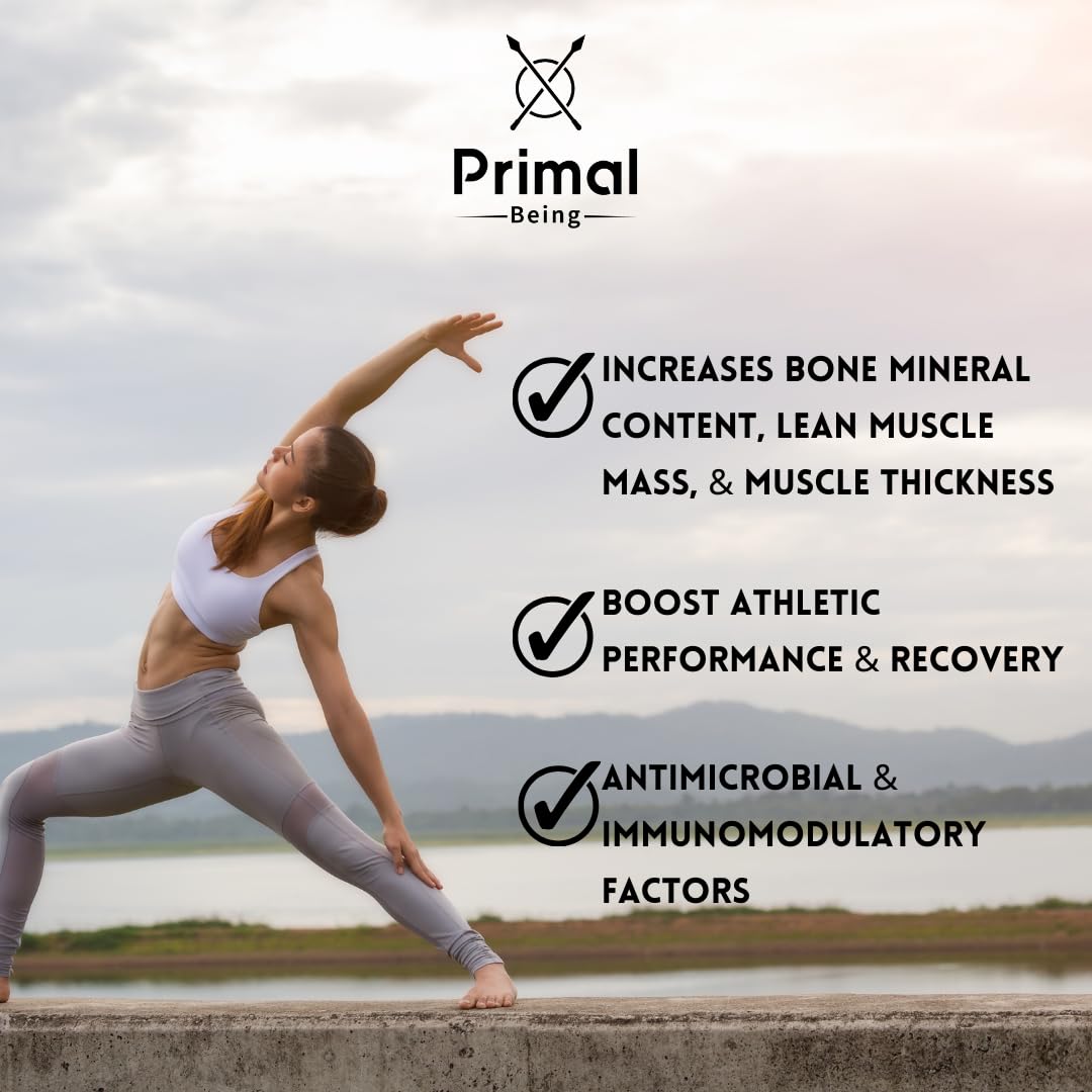 Primal Being Grassfed Beef Colostrum - Supports Immune Function, Gut Health, Hair Primal Being