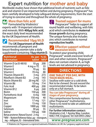 Pregnacare Vitabiotics During Pregnancy Original, 30 Count (Pack of 1) Pregnacare