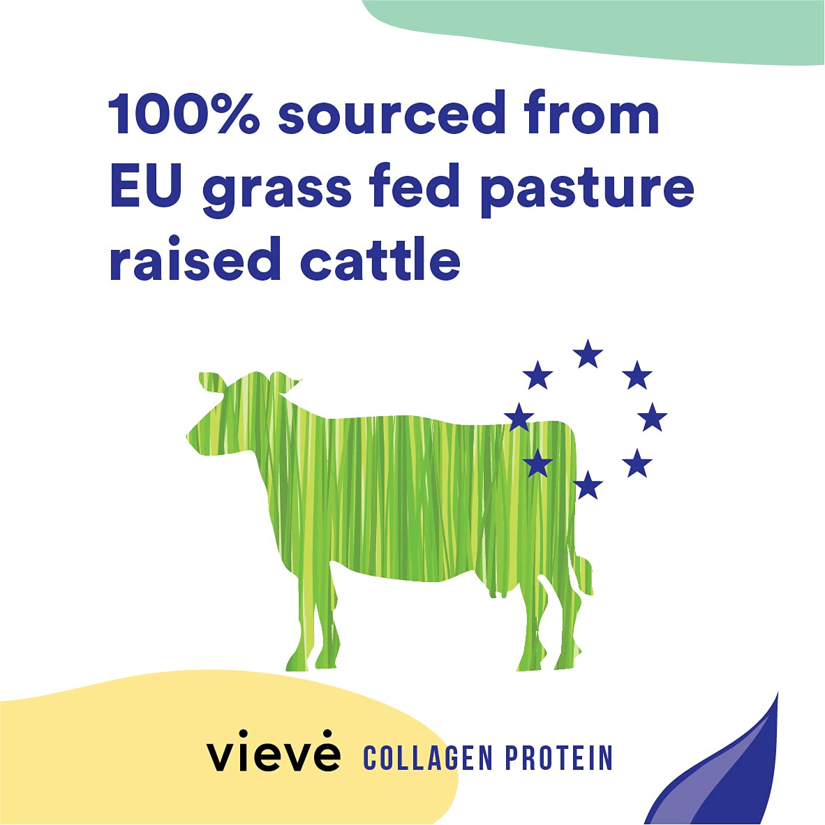 Vieve Collagen Protein Powder - Hydrolysed Bovine Peptides - Diet Support Supplement for Skin, Hair, Nail Vieve