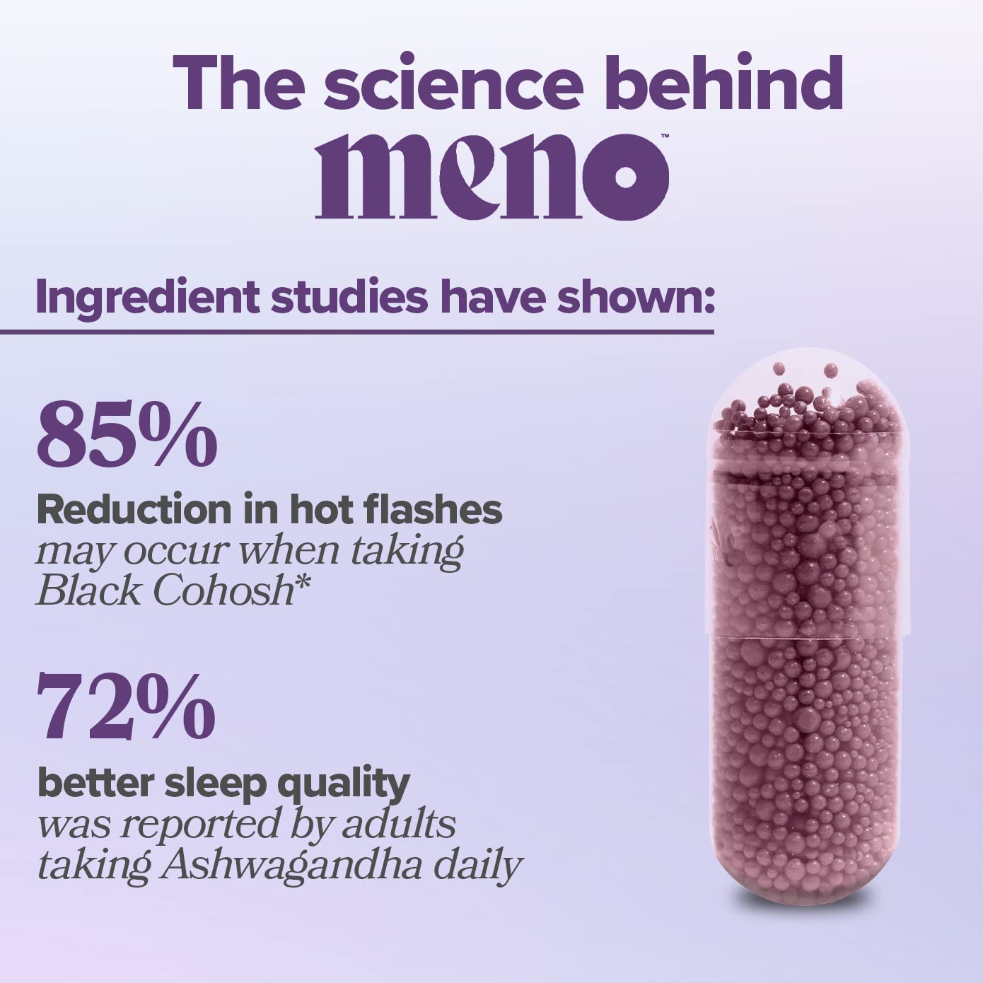 MENO Vitamins for Menopause, 30 Servings (Pack of 3) - Hormone-Free Menopause O Positiv