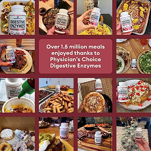 Physician's CHOICE Digestive Enzymes - Multi Enzymes, Organic Prebiotics & Probiotics Physician's CHOICE