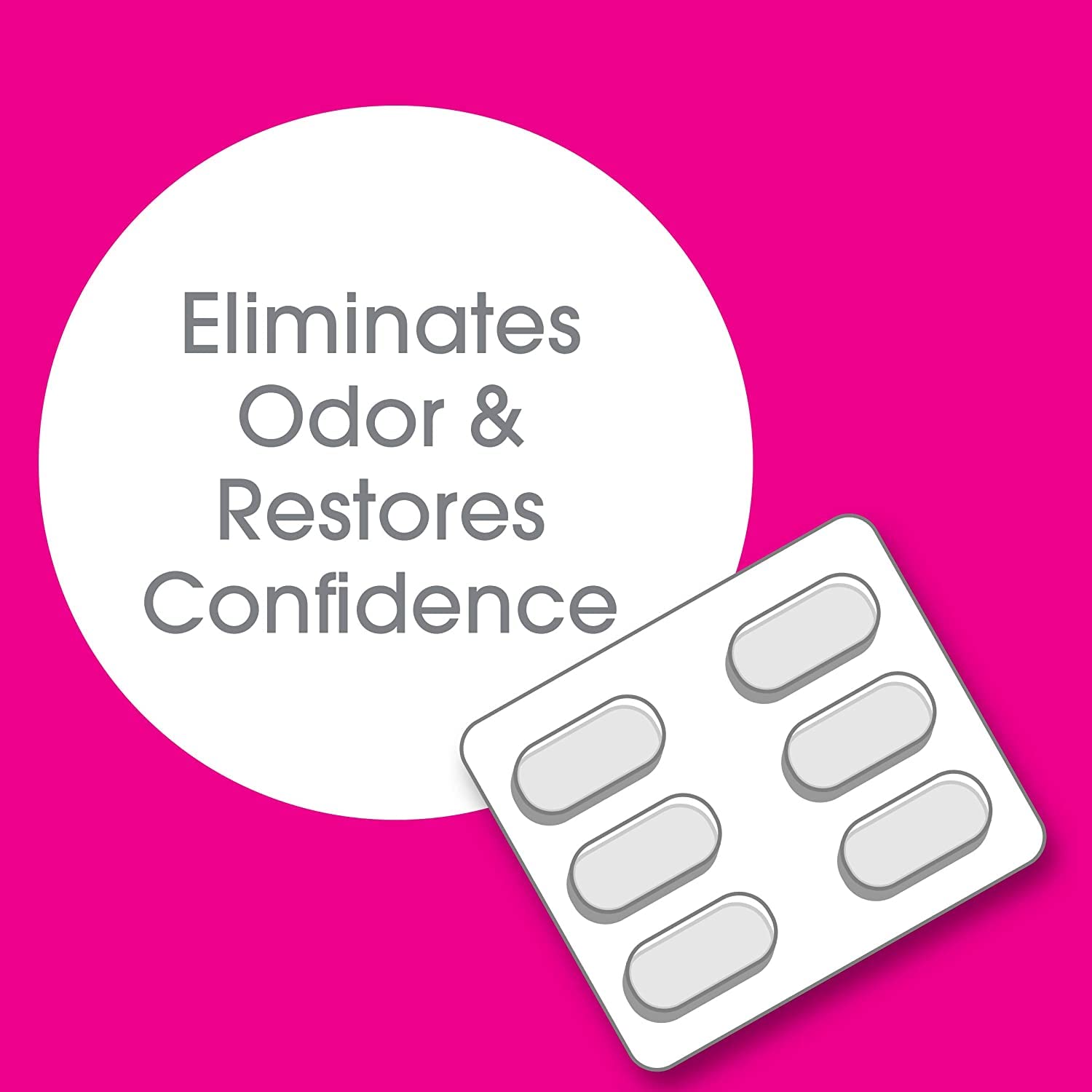 vH essentials Vaginal Odor Treatment with Vitamin C, Boric Acid Suppositories Alternative vH essentials