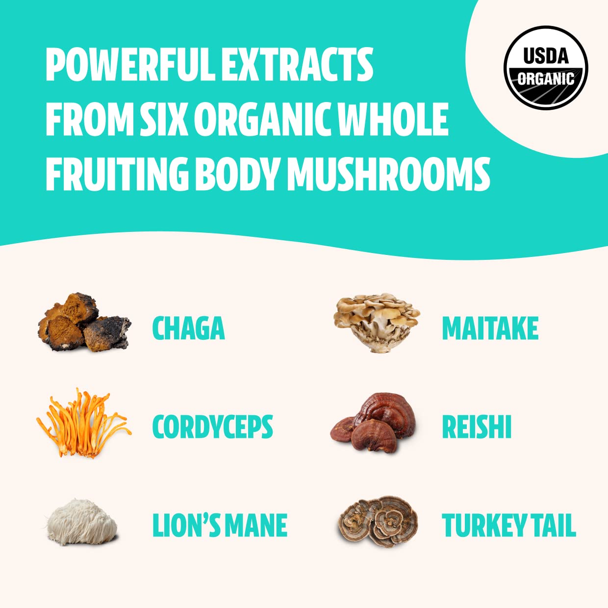 FreshCap Ultimate Mushroom Complex Powder - Lions Mane, Reishi, Cordyceps, Chaga FreshCap Mushrooms