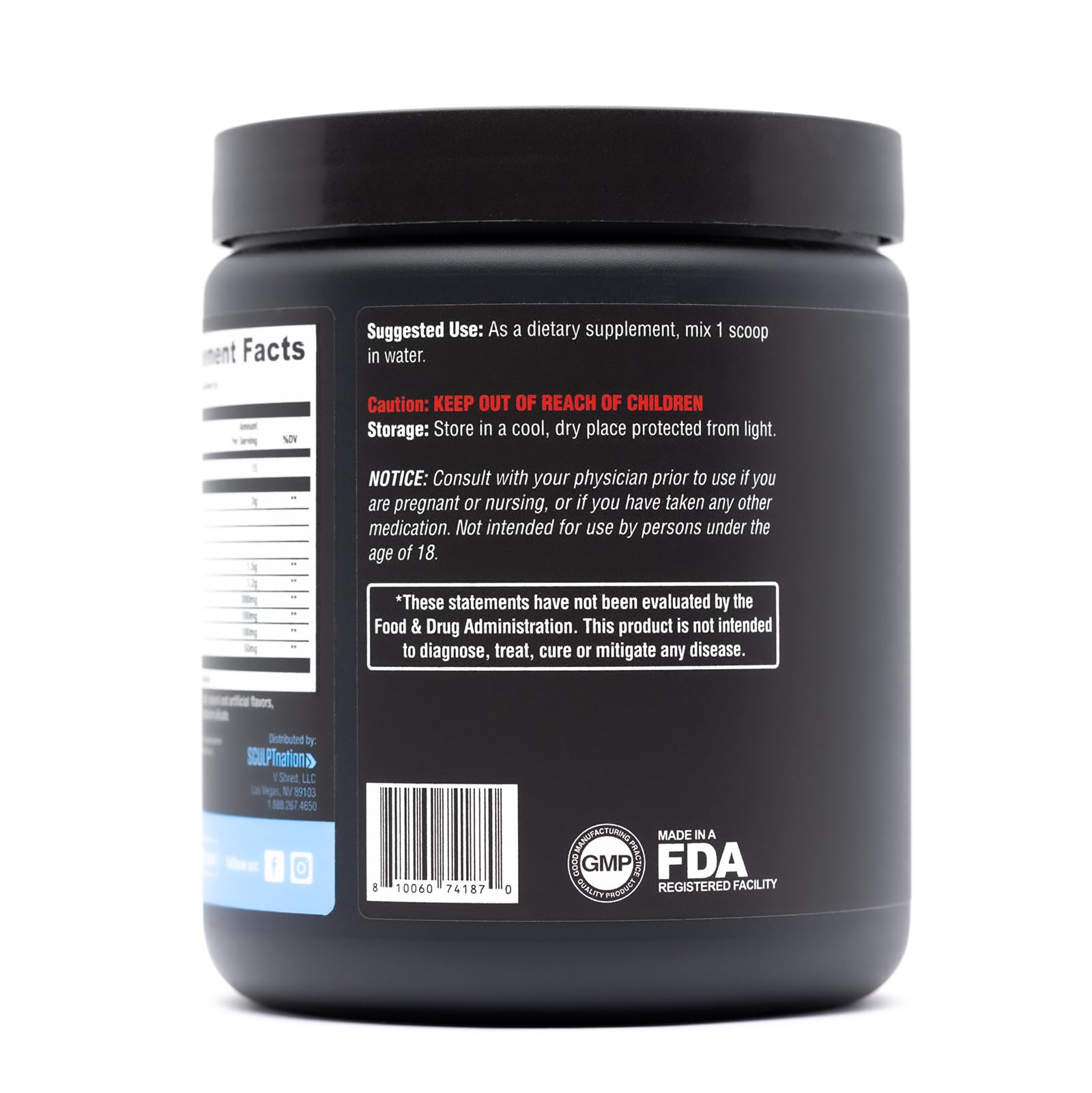 Sculpt Nation by V Shred PreWorkout - Premium Pre Workout Powder with Amino Acids Sculpt Nation