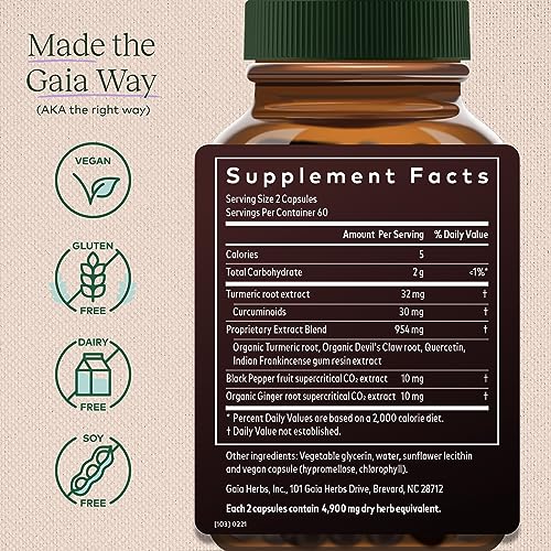 Gaia Herbs Turmeric Supreme Joint Health - Joint Support Supplement