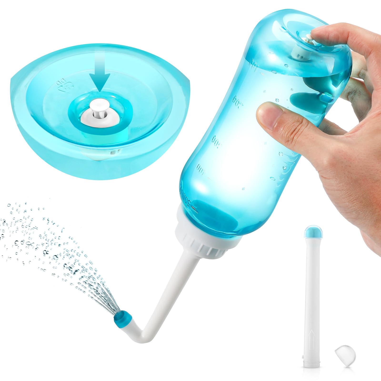 Peri Bottle Zitrads, Squeeze-Free Portable Bidet for Postpartum Essentials, Peri Bottles