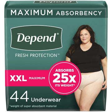 Depend Fresh Protection Adult Incontinence Underwear for Women Depend