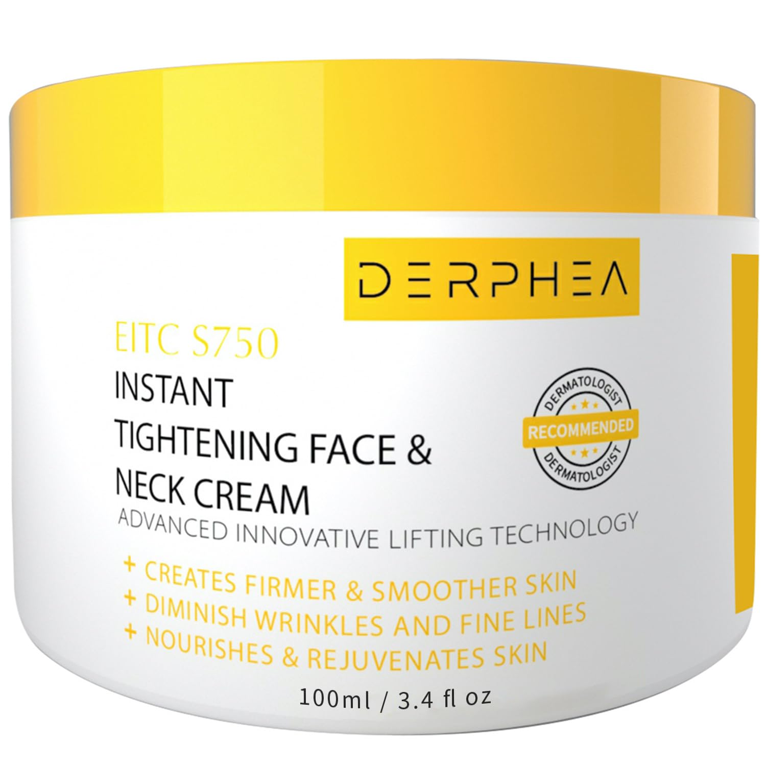 DERPHEA Neck Cream, Face Firming Cream, Face & Neck Cream, Advanced Skin Tightening