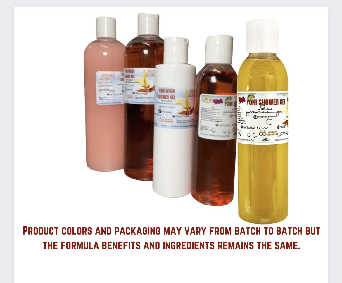 Ph Balance Feminine Wash - Vee Health & Yoni Wash Shower Gel- Use with Yoni Oil. Moisturizing Calendula Quality Seamoss and Yoni Oil