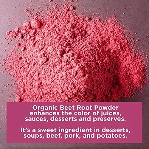 HQOExpress Organic Beetroot Powder - Organic Superfood - Nitric Oxide Booster - Non HQO HIGH QUALITY ORGANICS