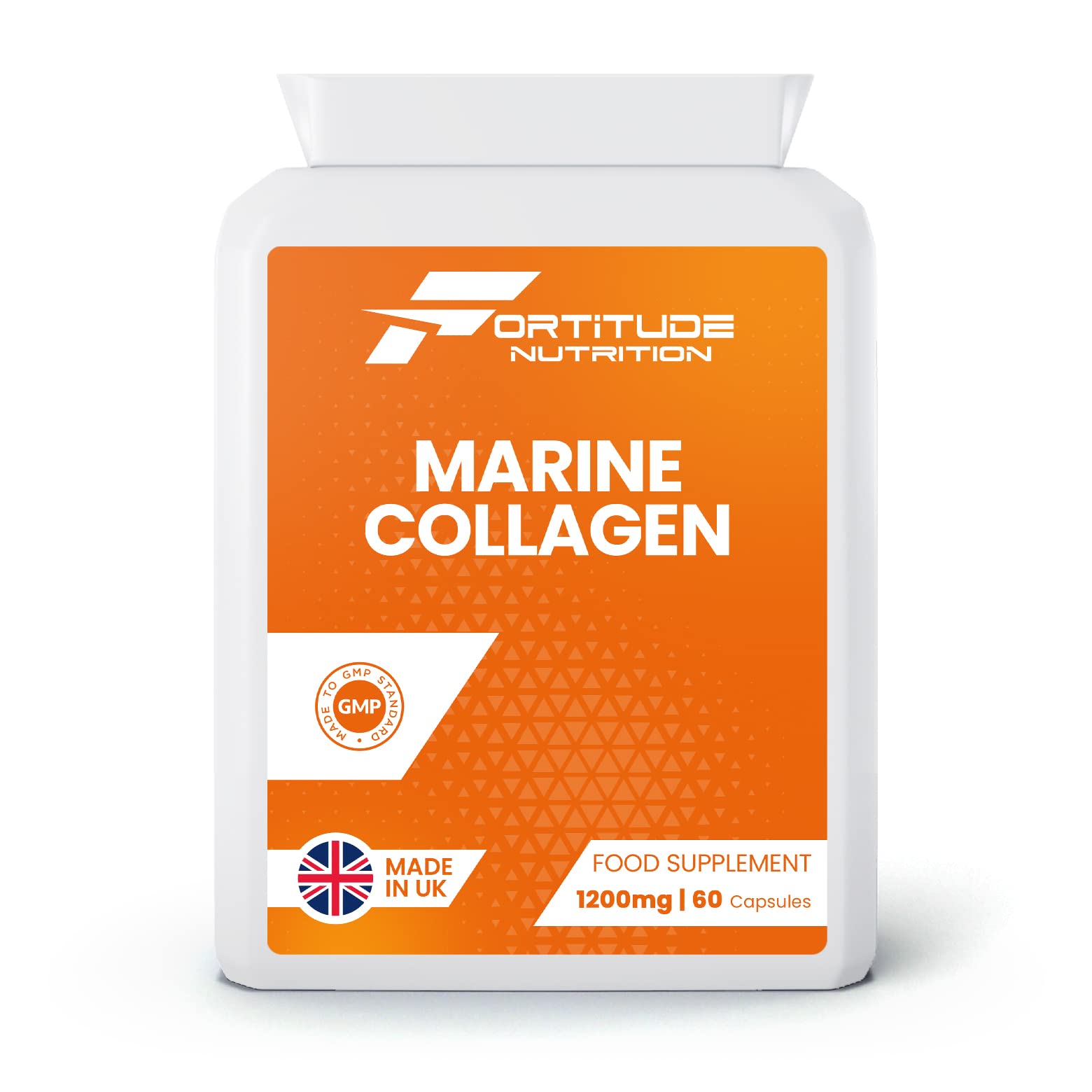 Marine Collagen Capsules | Hydrolyzed Marine Collagen with Vitamin C | High Strength Collagen Fortitude Nutrition