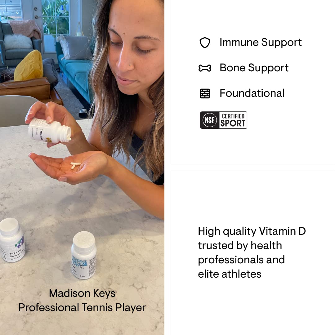 THORNE Vitamin D-5000 - Vitamin D3 Supplement - Support Healthy Bones, Teeth THORNE