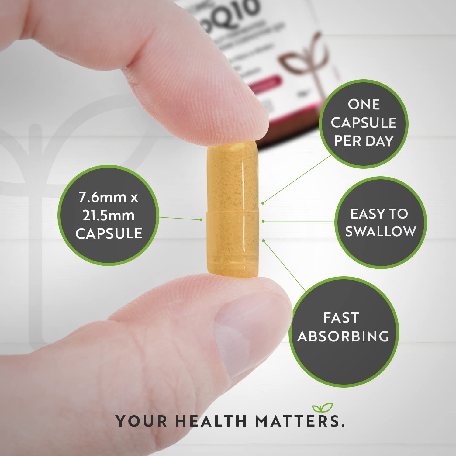 CoQ10 200mg - 120 Vegan Capsules of High Strength Co Enzyme Q10 (4 Months Supply) Nutravita