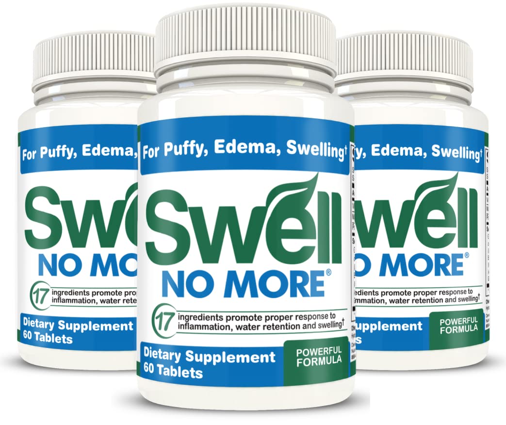 SwellNoMore Pill Natural Diuretic Reduces Edema Swelling, Swollen Feet swell no more