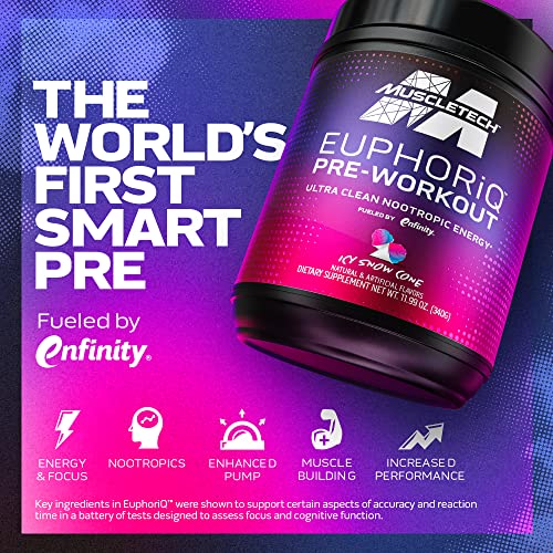 MuscleTech Pre Workout Powder EuphoriQ PreWorkout Smart Pre Workout Powder MuscleTech